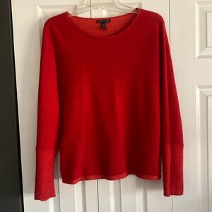 Eileen Fisher Recycled Cashmere Sweater Size Medium Color Red